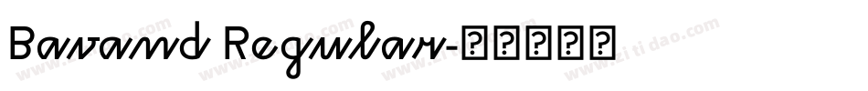 Bavand Regular字体转换